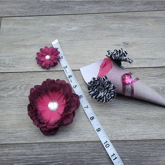 Christmas Dance recital gift!!! Gorgeous  Hair Clip Bouquet hand made - Picture 9 of 13